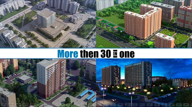 Free 3d City Models Russian buildings Pack